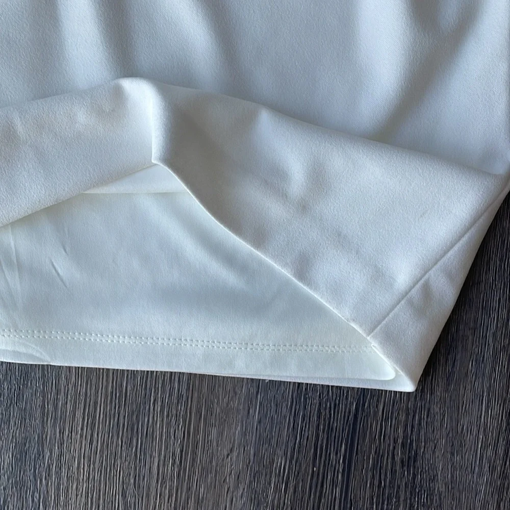 NWT Calvin Klein Chiffon Bell Sleeve Dress - Picture 8 of 12